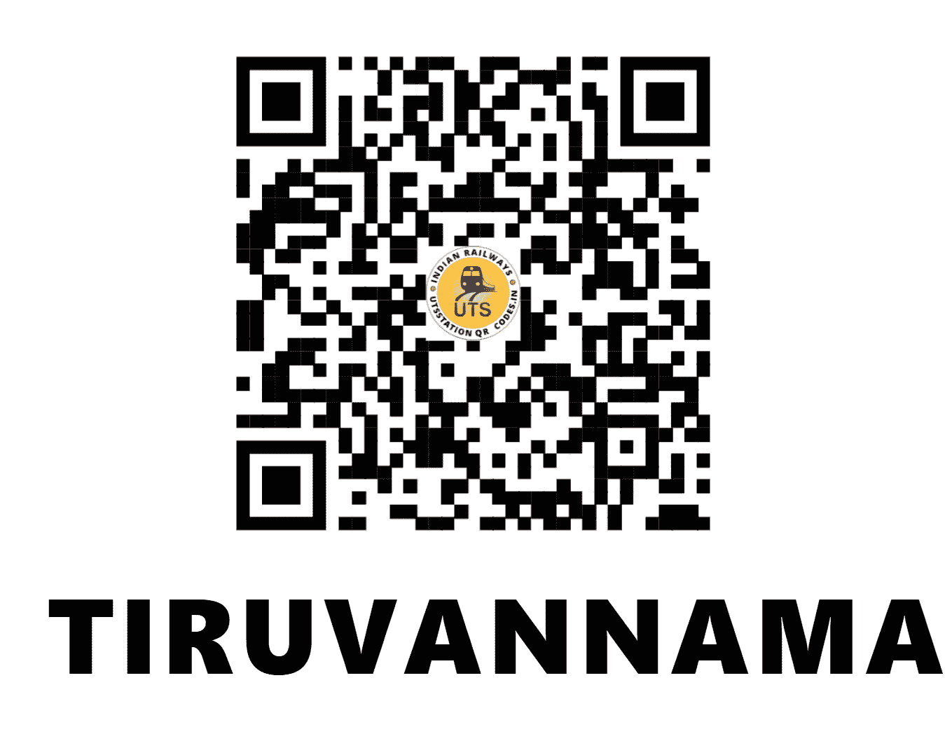UTS QR Code for TIRUVANNAMALAI - TNM - SR (TAMIL NADU)